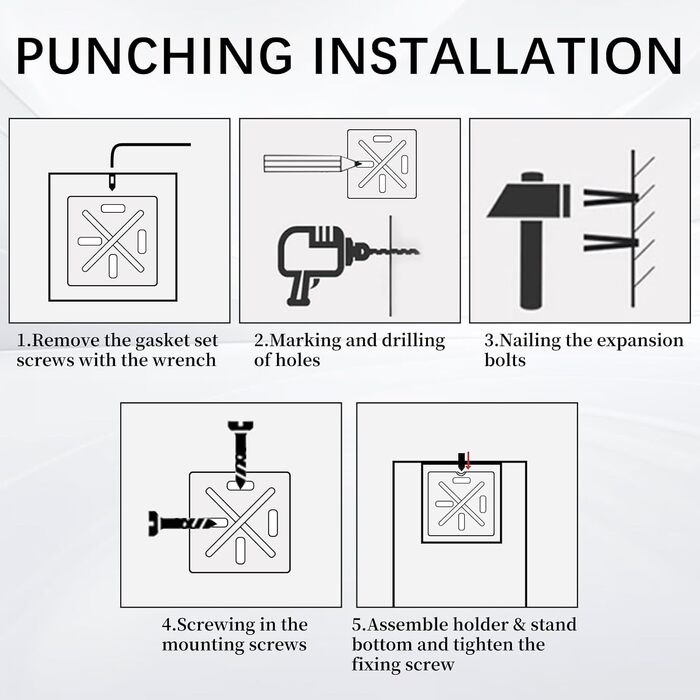 Набір для чищення унітазу Exleco з щіткою та змінною щіткою, золотий, для ванної кімнати