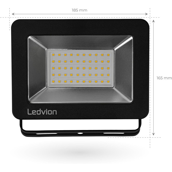 Світлодіодний прожектор Ledvion 100 Вт, 12000 Лм, IP65, 4000K, з швидким підключенням