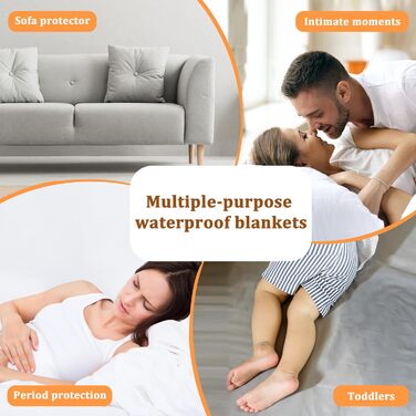 Водонепроникний килимок для собак Kritter Planet, 120x150 см, захист дивану/автомобіля, кучельна тканина, сірий колір