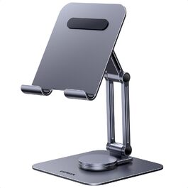 Тримач для планшета UGREEN 360° поворотний та регульований, підставка для iPad Pro/Air, Galaxy Tab, Redmi Pad, Huawei MatePad, iPhone (до 13 дюймів)