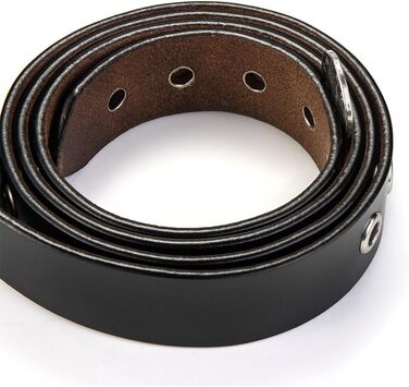 Жіночий шкіряний ремінь з металевою пряжкою для джинсів Dreess, ширина 1.1 см, довжина 115 см (підходить для обхвату талії 95-106 см), колір: чорний