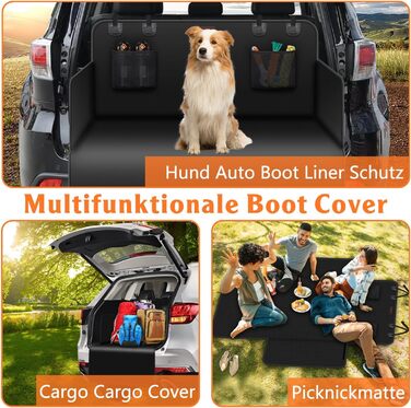 Захист для багажника автомобіля Alfheim для собак Premium, водовідштовхуючий та стійкий до подряпин, підходить для седанів та компактних/середніх SUV