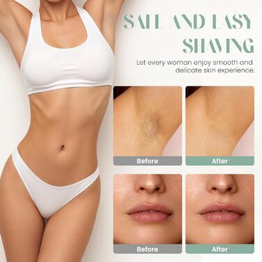 Електричний тример для бікіні для жінок, безболісний жіночий тример, акумуляторний, водонепроникний IPX7, для ніг, пахв, інтимної зони