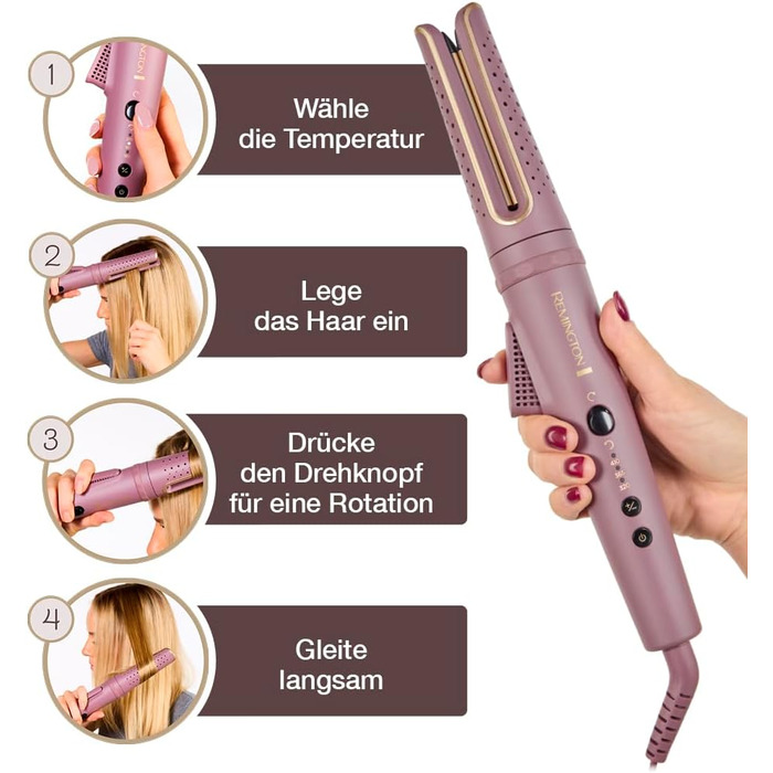 Стайлер для волосся Remington AIRvive™ Lockenstab CI8930 з іонізацією та технологією Air-Technologie, 160-210°C