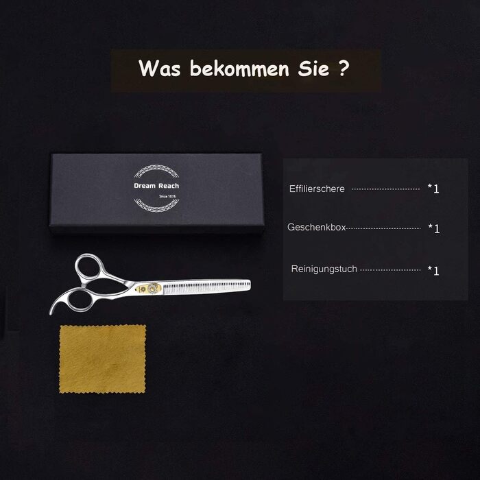 Професійна ножиця для грумінгу собак, 7 дюймів, пряма, для собак та котів, з тонкої стрижки, з японської сталі 440C