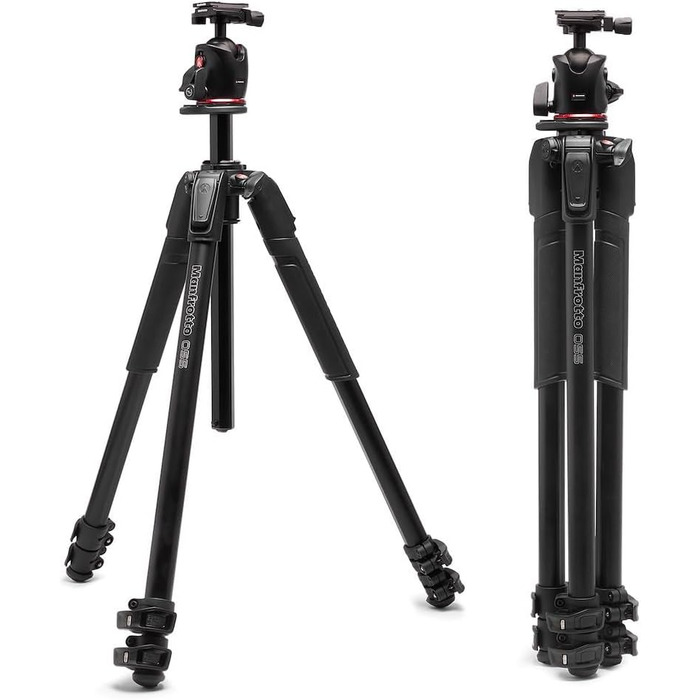 Штатив Manfrotto 055XPRO3 з триногим кріпленням – професійний штатив з алюмінію, 3 сегменти, для DSLR та аксесуари