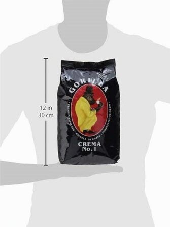 Кава в зернах Espresso Gorilla Crema No.1, темне обсмаження (dark roast), 1 кг (набір 2 шт)