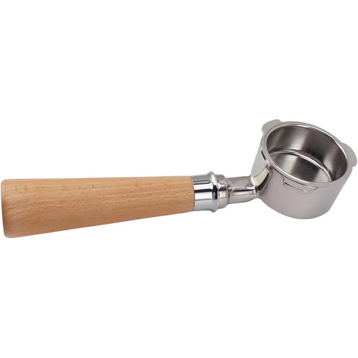 3-Hour Siebträger (Portafilter), 51 mm Stainless Steel with Filter Basket, Removable and Easy to Clean, Compatible with Petrus, Yanxuan, DERLLA, Severin, GULISSO, Stelang (Color A2 Beech)