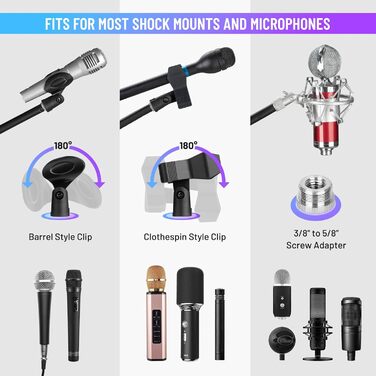 Підставка для мікрофона CAHAYA CY0360: регульована, 180° обертання, для конференцій, ігор та стрімінгу