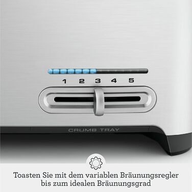 Тостер Sage The Smart Toast на 4 скибки, щіткований алюміній