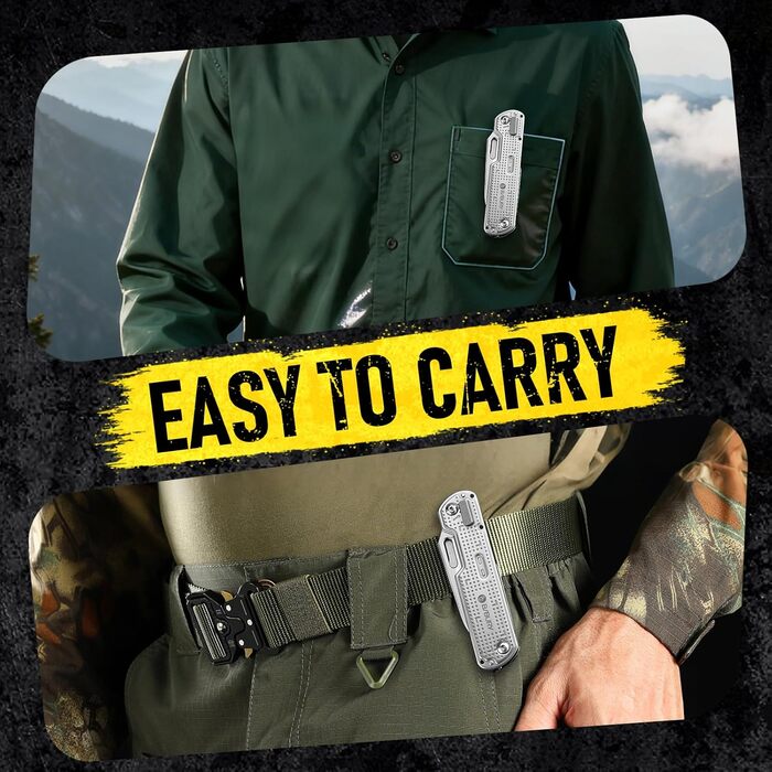 Мультитул BIBURY: тактичний ніж для виживання, EDC, подарунок для чоловіків, мультиінструмент для туризму та повсякденного використання