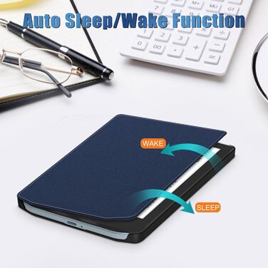 Чохол для Pocketbook Verse PB629 / Verse Pro PB634 - синій, з авто-функцією сну/пробудження