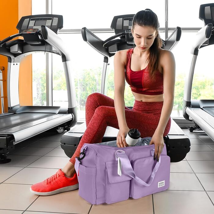 Спортивна сумка Flintronic 35L: водонепроникна дорожня сумка-валіза для чоловіків та жінок (з біркою) - блакитна (#6 Llia)