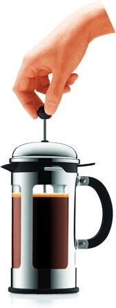 Френч-прес Bodum CHAMBORD, 0.5 л, нержавіюча сталь, захист від проливання, глянцевий