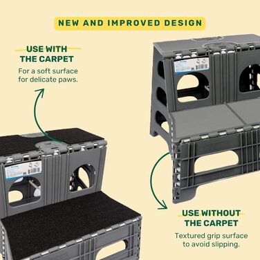 Сходинка для собак Bee Neat, складана, портативна, для великих, середніх та маленьких собак, підходить для ліжка, авто, SUV та іншого