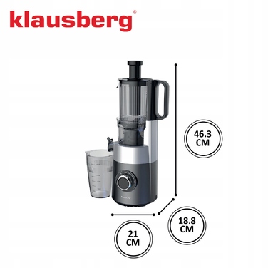 Горизонтальна шнекова соковижималка Klausberg KB 7881, 180 Вт