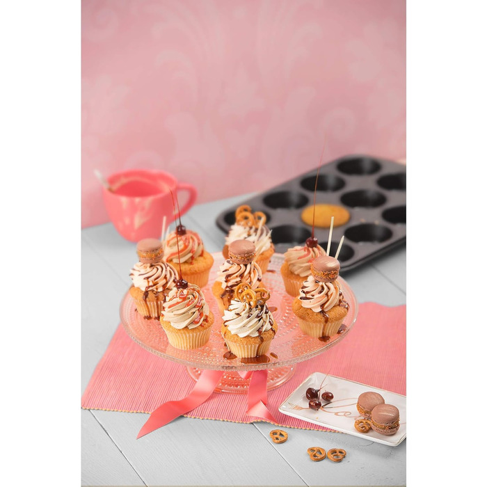 ORIGINAL KAISER Inspiration Baking Sheet with Lid, 42 x 29 x 4 cm & Inspiration Muffin Tin Sheet for 12 Muffins, Muffin Baking Sheet 38 x 27 cm, coated, standard size, cupcake molds, muffin sheet