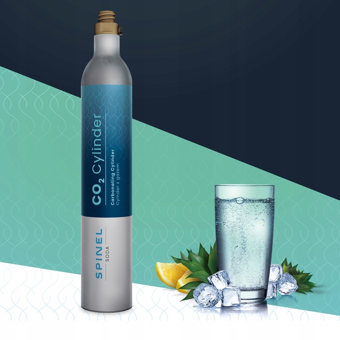 Сифонізатор для води Spinel Soda BubbleON, чорний + 2 пляшки