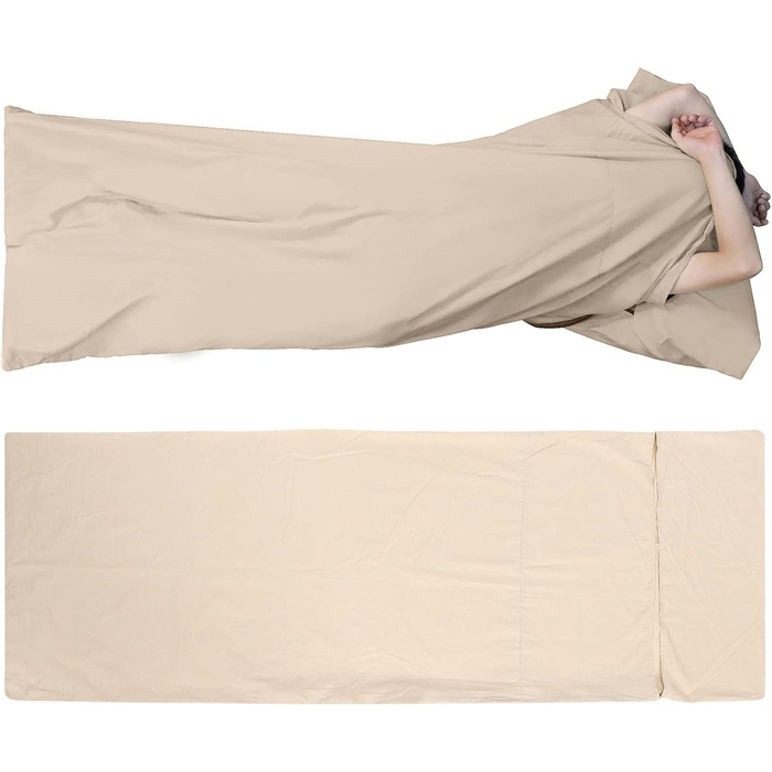 Sleeping Bag Liner, Sleeping Bag & Sheet for Backpacking Camping Travel Sheet Cotton Lightweight Outdoor Sleeping Bag Liner (L) Sporting Goods Chess, Leisure Sport Sporting Goods Chess, Leisure Sport