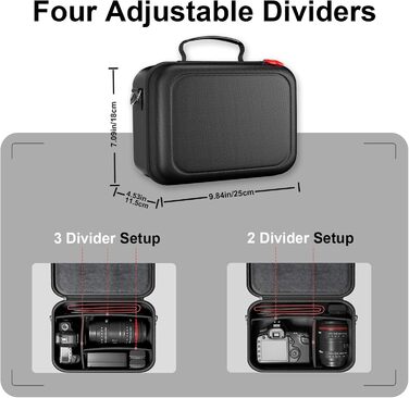 Чохол для камери ProCase для Canon EOS 2000D/250D/EOS R10/R7/Nikon/Sony/беззеркальних камер - чорний