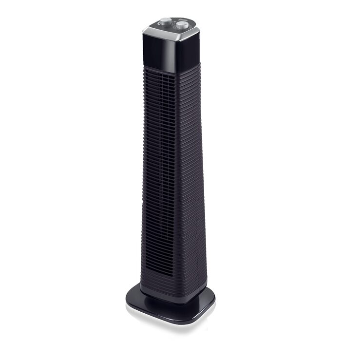 Вентилятор Tower Rowenta VU6140 Classic: Тихий, 3 швидкості, з таймером, чорний