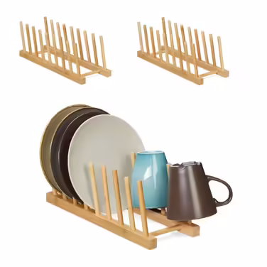 Relaxdays 3-Piece Server Stand for 8 Plates
