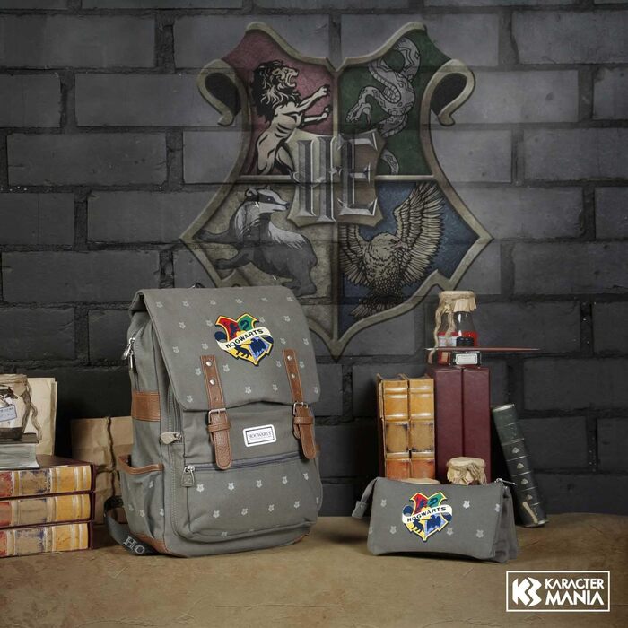 Рюкзак Harry Potter Oxford сірий, шкільний, оригінал