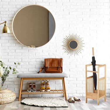 Підставка для парасольок Relaxdays з натурального бамбука, 26.5 x 25 x 64 см