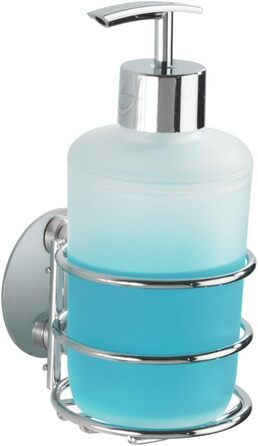 Дозатор мила WENKO Turbo-Loc®: без свердління, 285 мл, хром, білий пластик