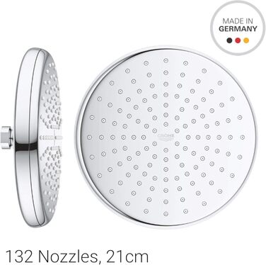 Grohe Tempesta 210 Showerhead, 26408000 (Chrome, with Shower Arm)