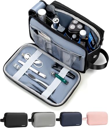 Чоловіча дорожня косметичка Kulturbeutel, водонепроникна косметичка для подорожей, чорна, M