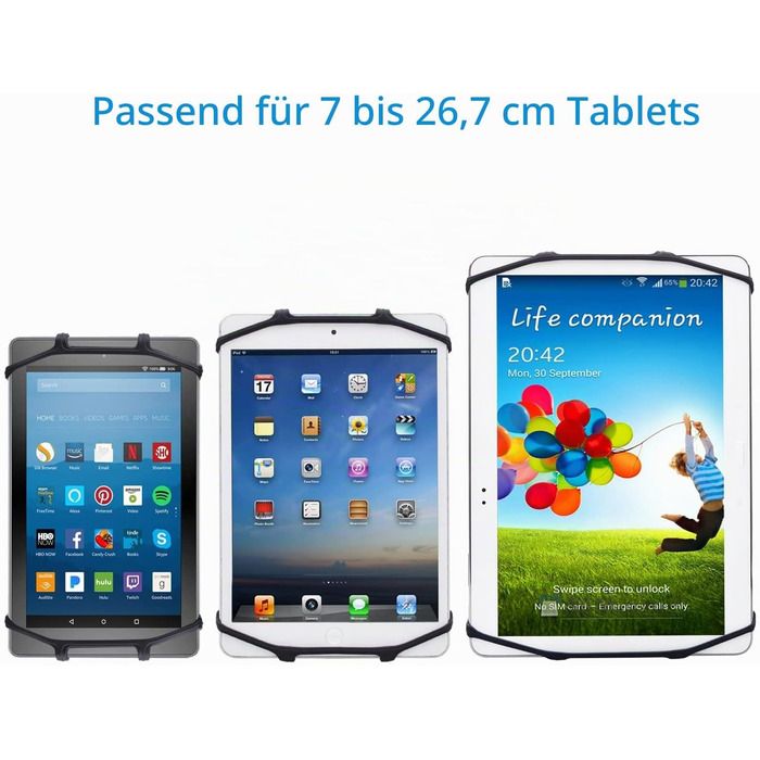 Універсальний силіконовий тримач для планшетів та iPad (7-10.5 дюймів) на підголівник авто TFY