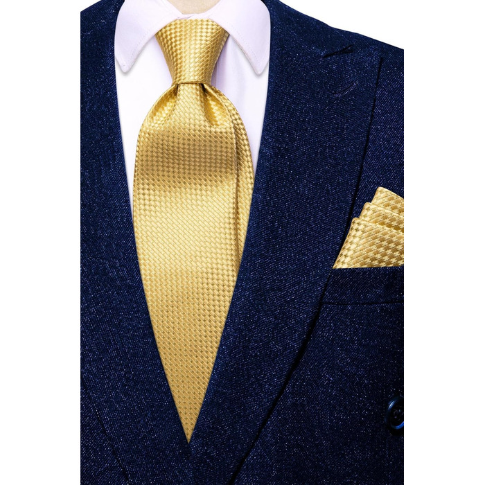 Краватка чоловіча Dubulle з квітковим візерунком Paisley, шовкова краватка для чоловіків, в смужку, краватка та нагрудна хустинка, комплект для весілля, ділового стилю, золота