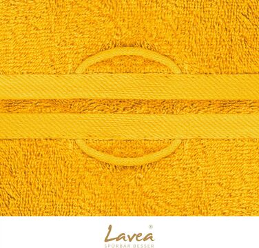 Набір рушників Lavea Elena: 10 рушників (рапсовий жовтий) – 100% бавовна, м'які, швидковисихаючі, Oeko-Tex