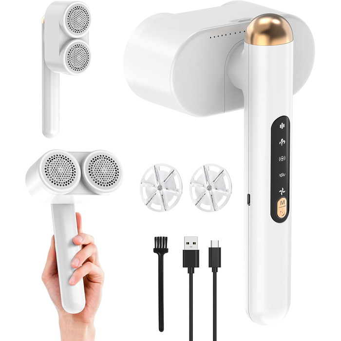 Електричний флусознімач Smiling Shark M-3: бездротовий, з 4 рівнями регулювання, 90° обертання, для одягу та меблів