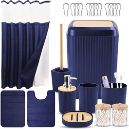 розмір: набори для ванної кімнати + штори для душу + килимки для ванної