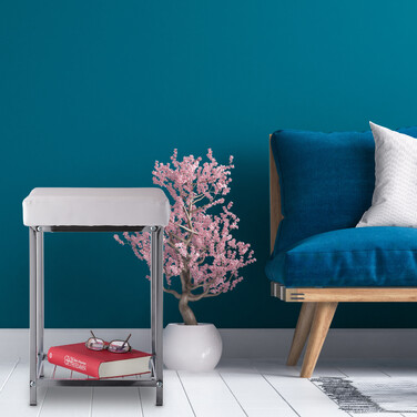 Relaxdays Padded Ottoman with Storage White