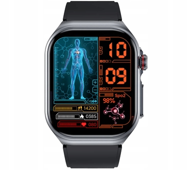 Смарт-годинник Rubicon RNCF36 з функціями моніторингу здоров'я, чорний