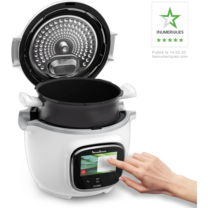 Moulinex Cookeo Touch Multicooker, intelligent, High-Pressure Touch Connect WiFi Black