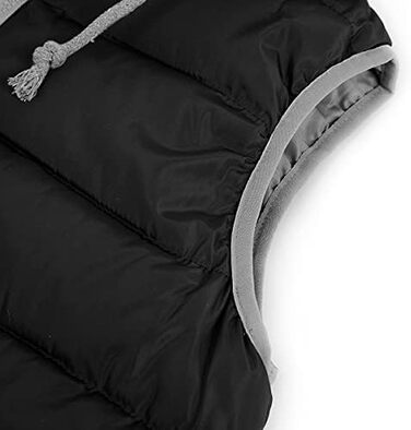 Жіноча степна жилетка YOUTHUP з капюшоном, легка зимова жилетка, безрукавка для активного відпочинку та повсякденного носіння, чорна