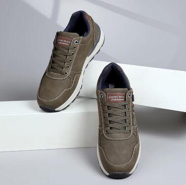 ARRIGO BELLO Кросівки для чоловіків: зручні, легкі, з блискавкою, для активного відпочинку та повсякденного носіння, підошва з неслизьким покриттям, розміри 41-46 (зелені, 44 EU)