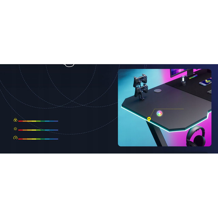 Ігровий стіл GTPLAYER, 120 x 70 x 60 см