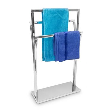 Relaxdays Towel Rack Stainless Steel 3 Bars