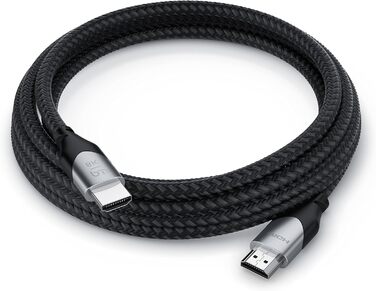 HDMI 2.1 кабель 8K Ultra High Speed II 2м (2 метри) з Ethernet, eARC, HDR10+, 120 Гц, DSC, Nylon, сумісний з Blu-Ray, PS4, PS5, Xbox