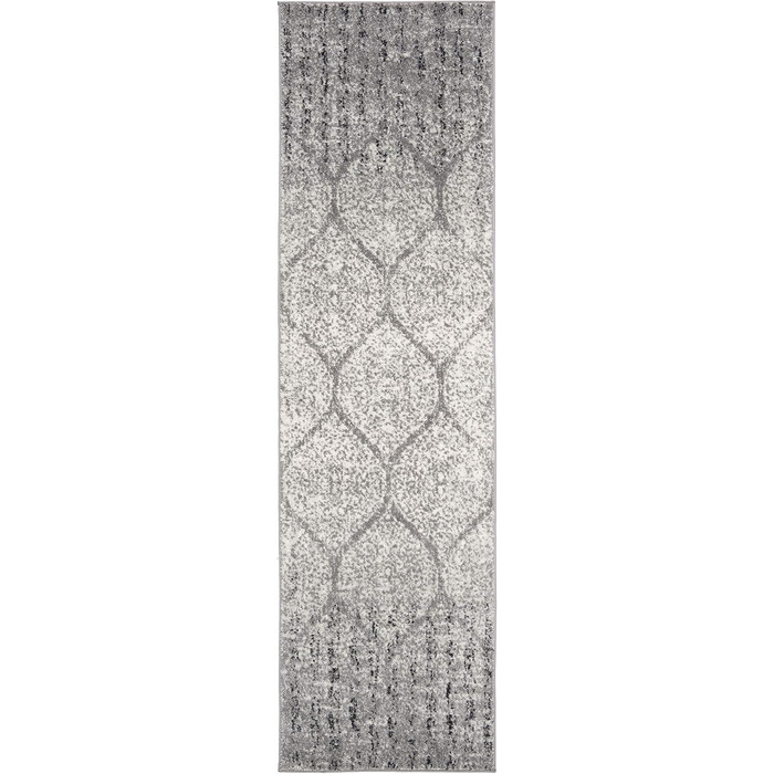 Килим SAFAVIEH Distressed для вітальні, їдальні, спальні - колекція Madison, короткий ворс, 155 x 229 см (сірий та слонова кістка)