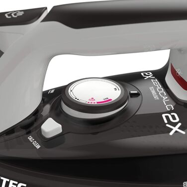 Праска з парою Imetec ZeroCalc Z1 2800 з технологією AntiCalc, керамічна підошва, 2200 Вт, 130 г/хв, функція очищення від накипу