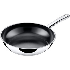 Silit Talis 24cm Induction Nonstick Fry Pan - Stainless Steel with Ceramic Coating, Oven-Safe, Transparent Lid