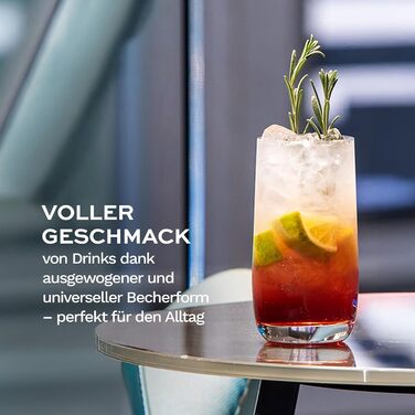 Набір келихів Stölzle Lausitz Weinland Longdrink 6 шт, 390 мл - Кришталеві келихи для коктейлів, води, соків - Міцні, для посудомийної машини