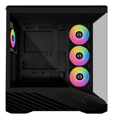 Корпус для комп'ютера Lian Li Vector V100 RGB, 4 ARGB вентилятори 120мм, Чорний