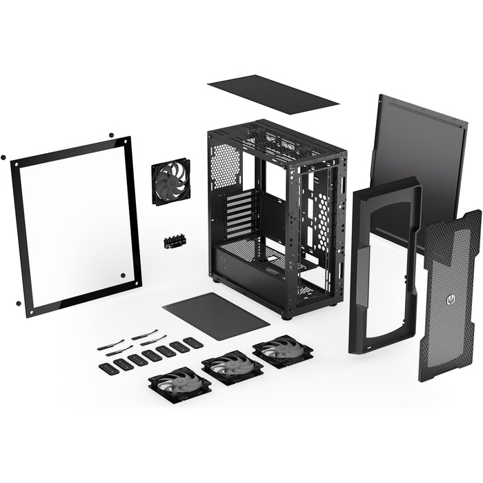 Корпус для ПК Endorfy Regnum 400 Air ATX, загартоване скло, 4x120мм ARGB вентилятори